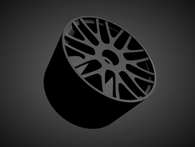 forgiato freddo with brakes and tires for hot wheels 3D 打印模型 .c4d .max .obj .3ds .fbx .stl .blend 