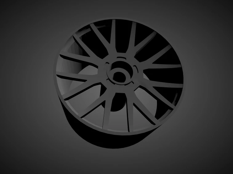 forgiato flow 001 with brakes and tires for hot wheels 3D Print Model .c4d .max .obj .3ds .fbx .stl .blend 