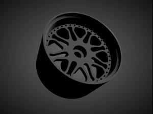 forgiato f-kato with brakes and tires for hot wheels 3D Print Model