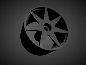 ホットホイール用のブレーキとタイヤを備えた forgiato fissato 3Dプリントモデル