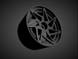 forgiato finestro with brakes and tires for hot wheels Modelo de Impressão 3D