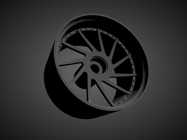 forgiato direzione with brakes and tires for hot wheels 3D Print Model .c4d .max .obj .3ds .fbx .stl .blend 