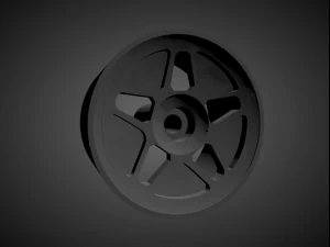 quindici52 r43 monoblocco con freni e pneumatici per ruote calde Modello di stampa 3D