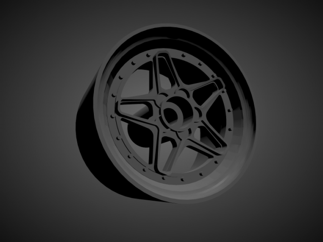 fifteen52 penta with brakes and tires for hot wheels 3D Принт Модель .c4d .max .obj .3ds .fbx .stl .blend 