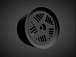 quindici52 triglie con freni e pneumatici per ruote calde Modello di stampa 3D