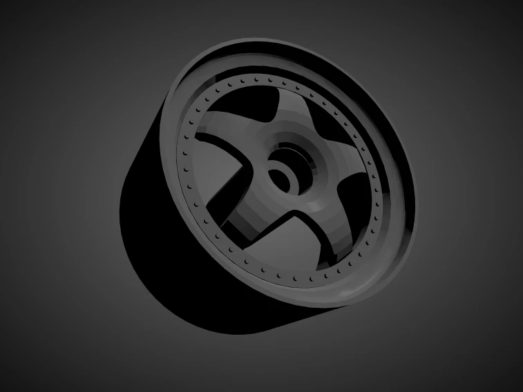 fifteen52 chicane rsr with brakes and tires for hot wheels 3D Print Model .c4d .max .obj .3ds .fbx .stl .blend 