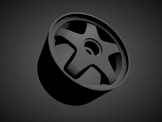 fifteen52 chicane with brakes and tires for hot wheels 3D Print Model .c4d .max .obj .3ds .fbx .stl .blend 