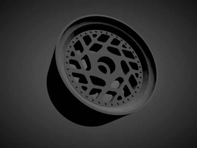 felgen ff01 with brakes and tires for hot wheels 3D 打印模型 .c4d .max .obj .3ds .fbx .stl .blend