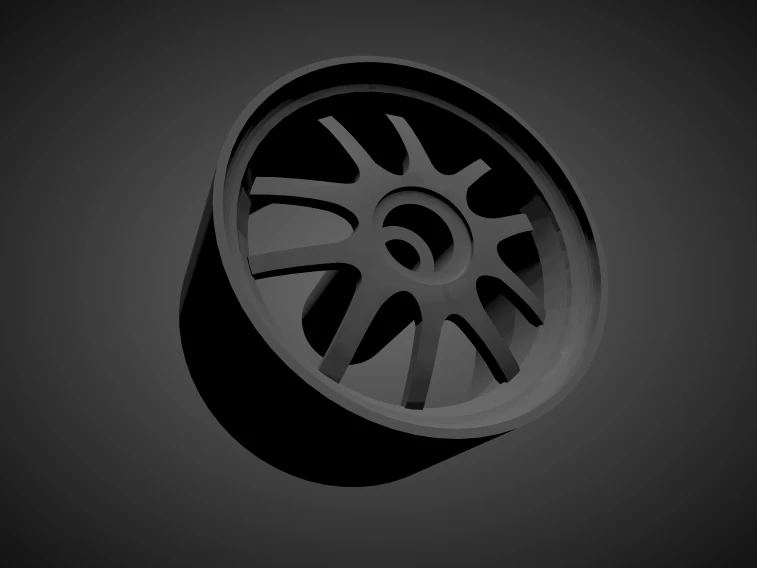 enkei pf01 with brakes and tires for hot wheels 3D Print Model .c4d .max .obj .3ds .fbx .stl .blend 