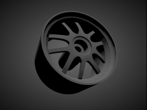 enkei pf01 with brakes and tires for hot wheels Modèles 3D en vedette
