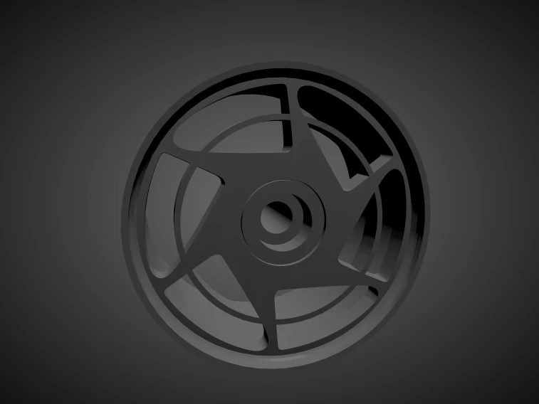 corvette c4 with brakes and tires for hot wheels 3D Print Model .c4d .max .obj .3ds .fbx .stl .blend 