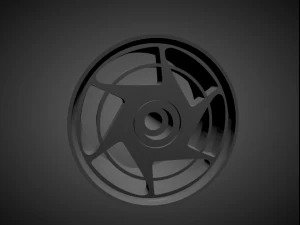 ホットホイール用のブレーキとタイヤを備えたコルベット C4 3Dプリントモデル