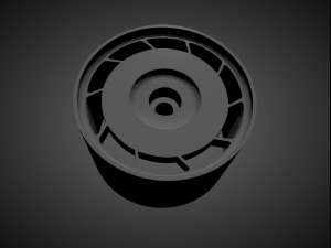 corvette c4 with brakes and tires for hot wheels 3D Print Model