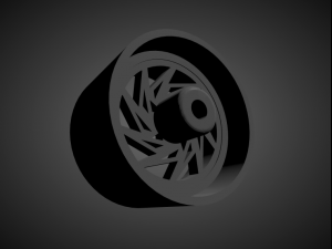 brada tr-v with brakes and tires for hot wheels 3D 打印模型