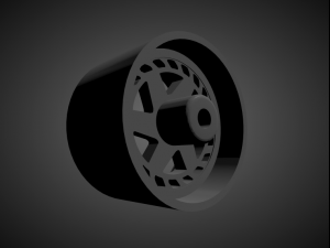 brada fr-6t with brakes and tires for hot wheels 3Dプリントモデル