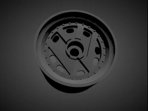 vw emblem rims with brakes and tires for hot wheels 3D Print Model