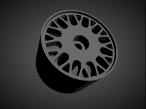 volvo classic oem rims with brakes and tires for hot wheels 3D Print Model