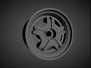 volvo classic oem rims with brakes and tires for hot wheels 3D Print Model