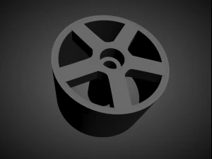 volvo classic oem rims with brakes and tires for hot wheels 3D Print Model