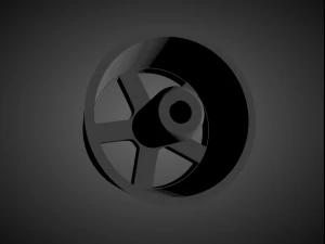 volvo classic oem rims with brakes and tires for hot wheels 3D Print Model