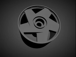 volvo classic oem rims with brakes and tires for hot wheels 3D Print Model