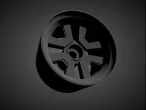 toyota oem rims with brakes and tires for hot wheels 3D Print Model