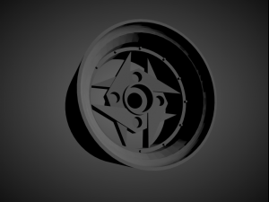 super star ss-07 rims with brakes and tires for hot wheels 3D Print Model