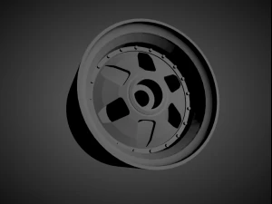 ssr vienna kreis rims with brakes and tires for hot wheels 3D Print Model