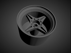 ssr type x rims with brakes and tires for hot wheels 3D Print Model