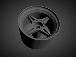 ssr type x rims with brakes and tires for hot wheels 3D Print Model