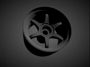 ssr type c rims with brakes and tires for hot wheels 3D Print Model