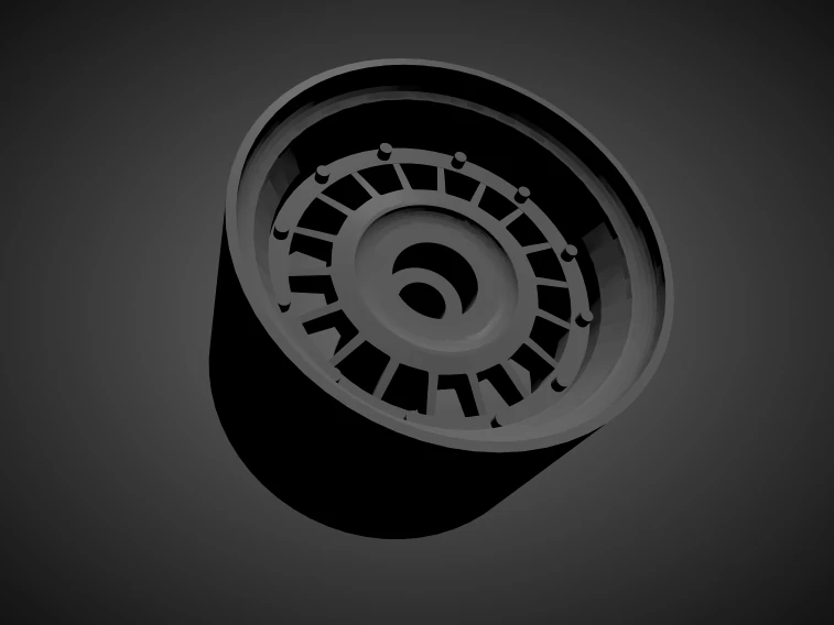 ssr enkei focus racing rims with brakes and tires for hot wheels 3D Print Model .c4d .max .obj .3ds .fbx .stl .blend 