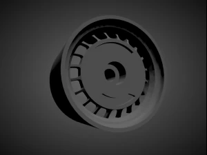 ronal turbo rims with brakes and tires for hot wheels 3D Print Model