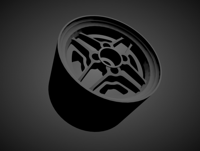 ronal rs rims with brakes and tires for hot wheels 3D 프린트 모델 .c4d .max .obj .3ds .fbx .stl .blend 