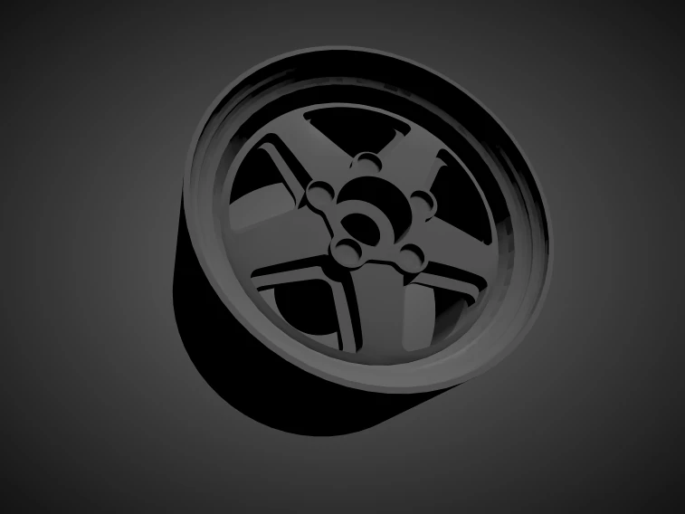 ronal r9 rims with brakes and tires for hot wheels 3D Print Model .c4d .max .obj .3ds .fbx .stl .blend 