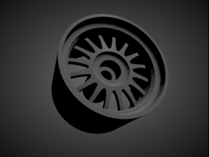 ronal r8 rims with brakes and tires for hot wheels 3D Print Model