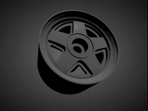 ronal r5 rims with brakes and tires for hot wheels 3D Print Model