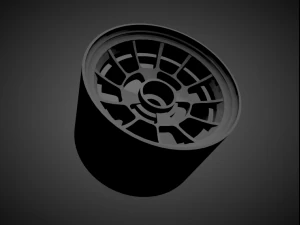 ronal r2 rims with brakes and tires for hot wheels 3D Print Model