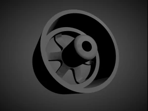 rays volk te37 rims with brakes and tires for hot wheels 3D Print Model