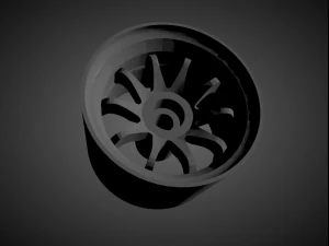 rays volk ce28 rims with brakes and tires for hot wheels 3D Print Model