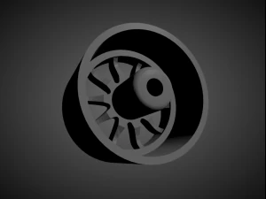 rays volk ce28 rims with brakes and tires for hot wheels 3D Print Model