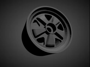 porsche fuchs rims with brakes and tires for hot wheels 3D Print Model