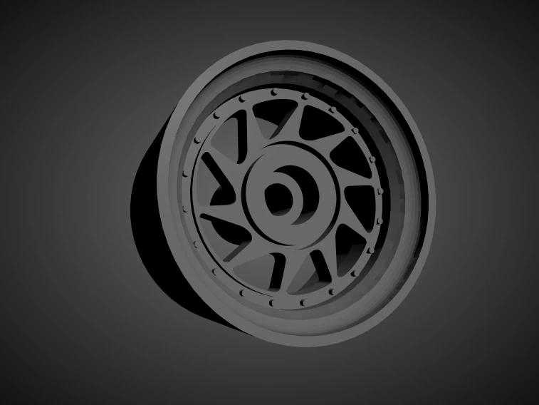 oz turbo rims with brakes and tires for hot wheels 3D Print Model .c4d .max .obj .3ds .fbx .stl .blend 