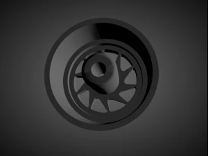 oz turbo rims with brakes and tires for hot wheels 3D Print Model