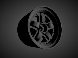 mugen mr5 rims with brakes and tires for hot wheels 3D Print Model