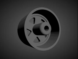 mugen mr5 rims with brakes and tires for hot wheels 3D Print Model