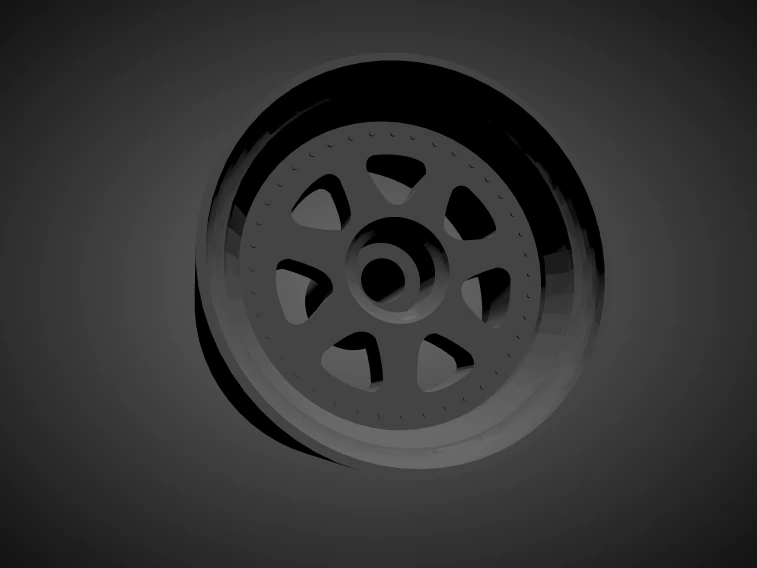 mugen m7 rims with brakes and tires for hot wheels 3D Print Model .c4d .max .obj .3ds .fbx .stl .blend 