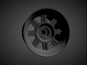 hayashi racing street rims with brakes and tires for hot wheels 3D Print Model