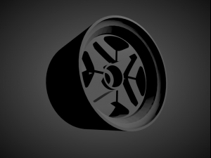 datsun oem rims with brakes and tires for hot wheels 3D 프린트 모델