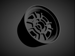 datsun oem rims with brakes and tires for hot wheels 3D Принт Модель